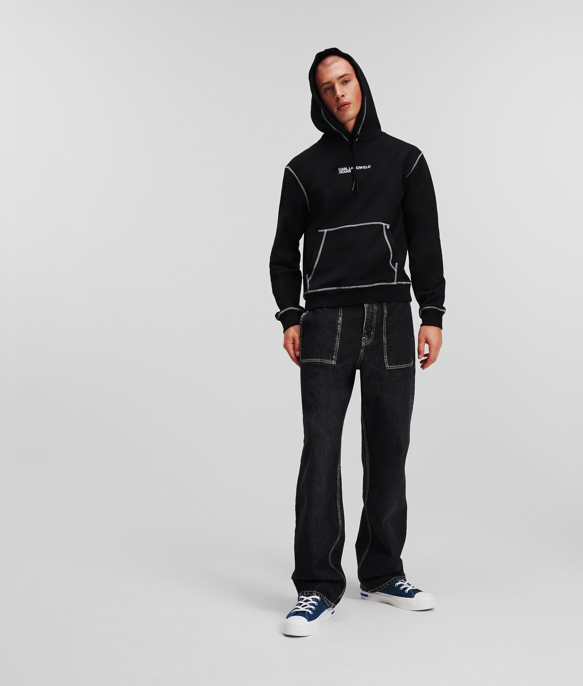 (image for) Lively KLJ CONTRAST STITCH HOODIE